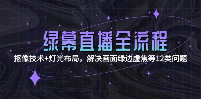 绿幕直播全流程：抠像技术+灯光布局，解决画面绿边虚焦等12类问题-ST-智库魔方