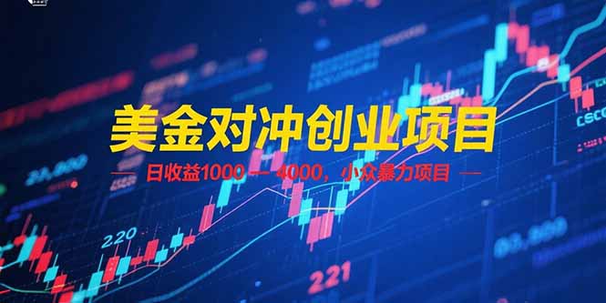 美金对冲创业项目，日收益 1000 – 4000，小众暴力项目-ST-智库魔方
