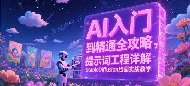 AI入门到精通全攻略，提示词工程详解，StableDiffusion绘画实战教学-ST-智库魔方