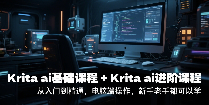krita ai基础课程+Krita ai进阶课程，从入门到精通，电脑端操作，新手老手都可以学-ST-智库魔方