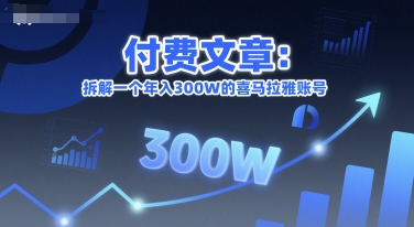 付费文章：拆解一个年入300W的喜马拉雅账号-ST-智库魔方