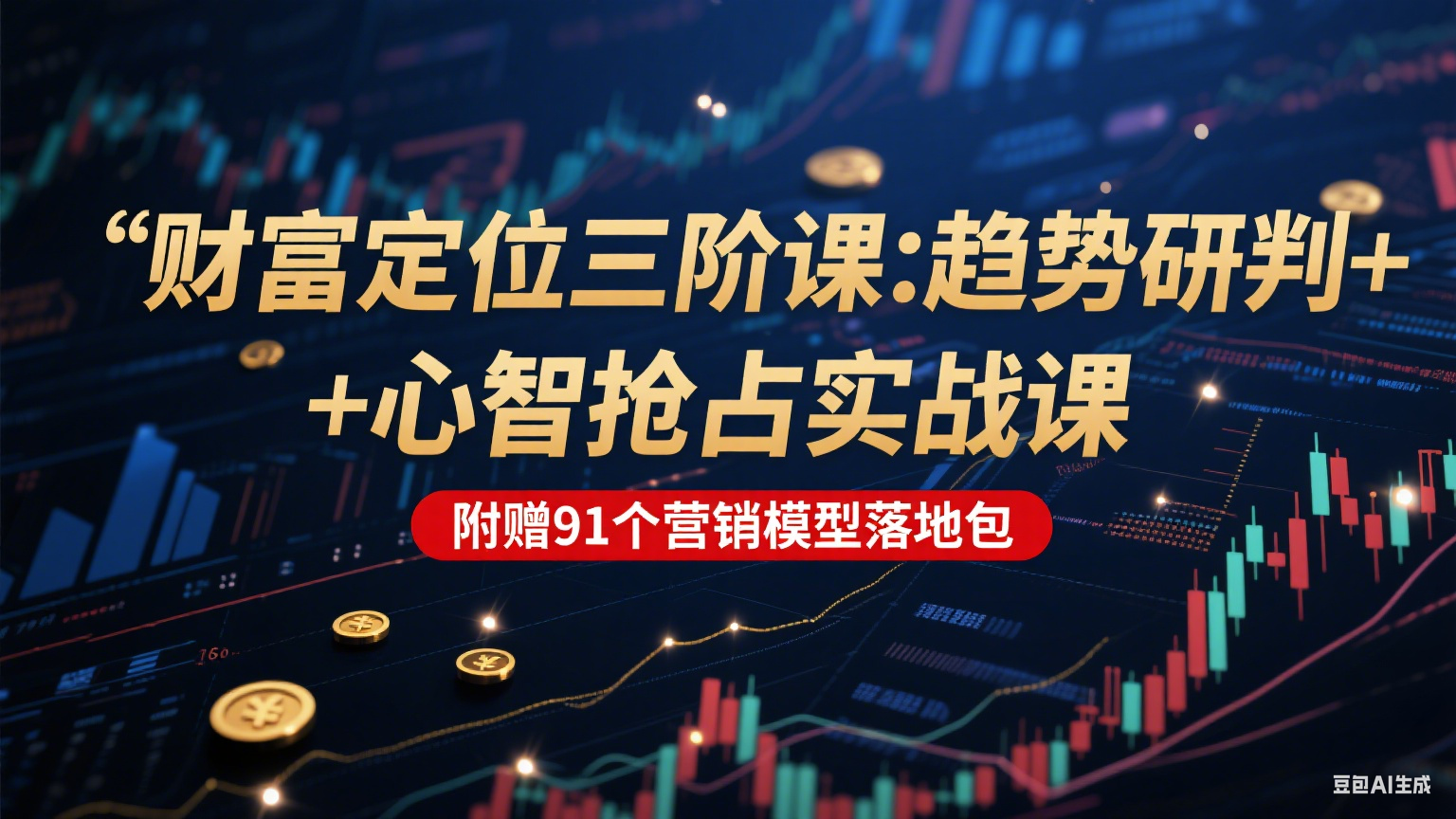 财富定位三阶：趋势研判 + 心智抢占实战课，附赠91个营销模型落地包-ST-智库魔方