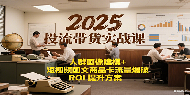2025投流带货实战课：人群画像建模+短视频图文商品卡流量爆破ROI提升方案-ST-智库魔方