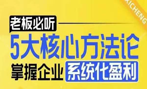 企业系统化盈利密码-ST-智库魔方