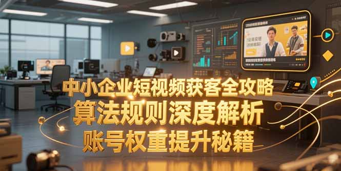 中小企业短视频获客全攻略，算法规则深度解析，账号权重提升秘籍-ST-智库魔方