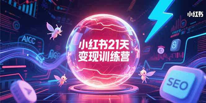 小红书21天变现训练营，AIGC工具高效应用，SEO优化核心技巧-ST-智库魔方