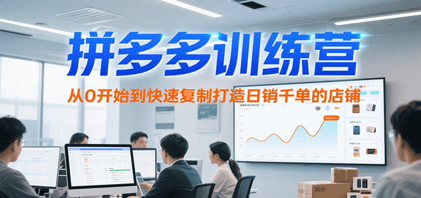 拼多多训练营，从0开始到快速复制打造日销千单的店铺（更新7月）-ST-智库魔方