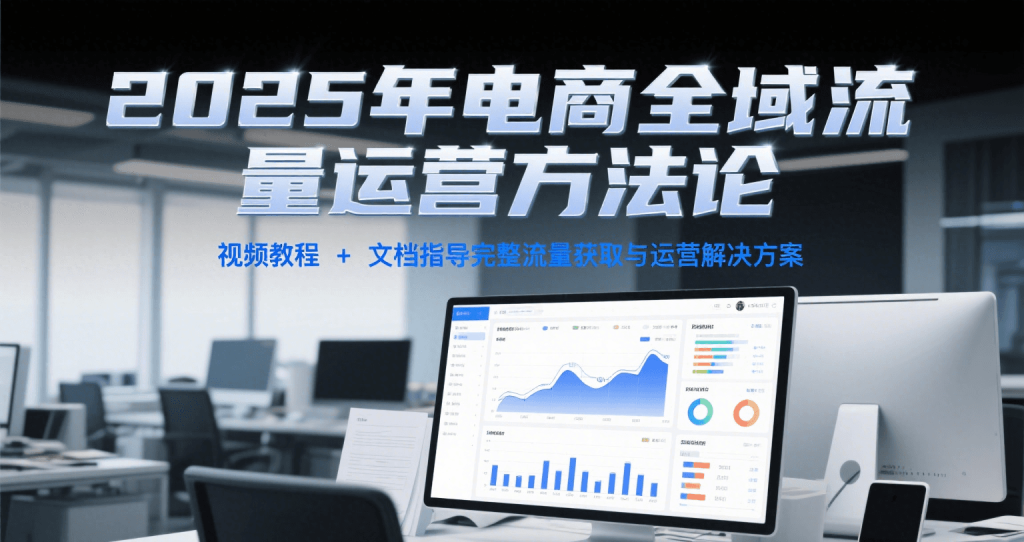 2025年电商全域流量运营方法论，视频教程+文档指导完整流量获取与运营解决方案-ST-智库魔方
