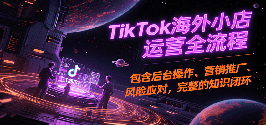 TikTok海外小店运营全流程，包含后台操作、营销推广、风险应对，完整的知识闭环-ST-智库魔方