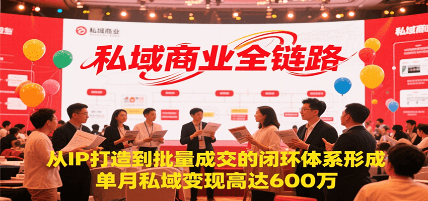 私域商业全链路，从IP打造到批量成交的闭环体系形成，单月私域变现600万-ST-智库魔方