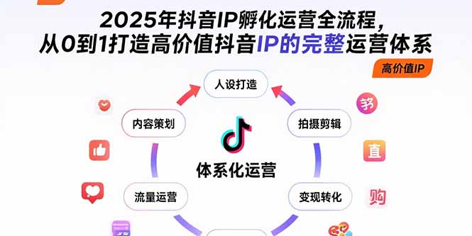 2025年抖音IP孵化运营全流程，从0到1打造高价值抖音IP的完整运营体系-ST-智库魔方
