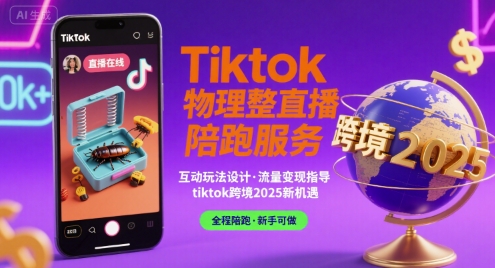 Tiktok物理整蛊直播陪跑服务-tiktok跨境2025-ST-智库魔方