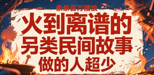 火到离谱的另类民间故事，条条百W播放，做的人超少-ST-智库魔方