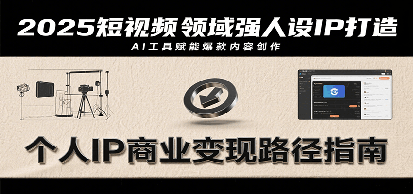 2025短视频领域强人设IP打造，结合爆款案例与AI工具应用，从个人出镜到商业成交转化-ST-智库魔方