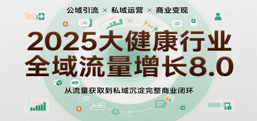 2025大健康行业全域流量增长8.0，从流量获取到私域沉淀完整商业闭环-ST-智库魔方
