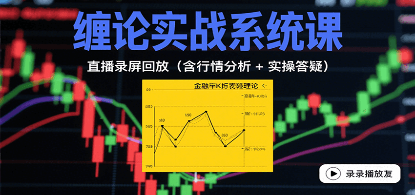 缠论实战系统课：直播录屏回放（含行情分析 + 实操答疑（更新8月）-ST-智库魔方